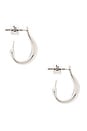 view 2 of 3 Mini Colette Hoops in Silver