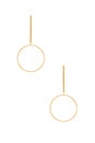 view 1 of 2 Edie Hoops L in Gold