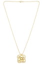view 1 of 3 SAUTOIR PENDENTIF WOVEN SQUARE in High Polish Gold