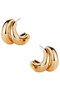 view 1 of 3 Orla Earrings in High Polish Gold