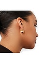 view 4 of 4 Small Paige Puffs Earrings in High Polish Gold
