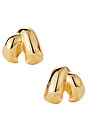 view 1 of 4 Beatrix Earrings in High Polish Gold