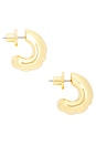 view 2 of 3 PENDIENTES NELLE in Gold