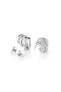 view 3 of 3 BOUCLES D'OREILLES MONROE in Silver