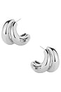 view 1 of 2 PENDIENTES DE ARO ORLA in Silver
