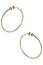 view 1 of 2 PENDIENTES DE ARO ICON in Gold