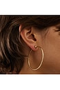 view 2 of 2 PENDIENTES DE ARO ICON in Gold