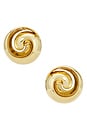 view 1 of 2 CLOUS D'OREILLES RENZO in Gold
