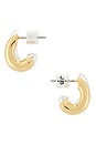 view 2 of 2 BOUCLES D'OREILLES MINI FLORENCE in Two Tone
