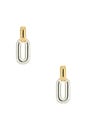 view 4 of 3 BOUCLES D'OREILLES PENDANTES PUFFY in Two Tone