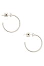 view 2 of 3 Mini Icon Hoops Earring in Platinum 