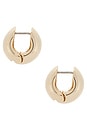 view 2 of 3 Mini Gemma Hoops in Gold