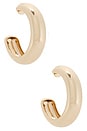 view 1 of 3 Large Gia Hoops in Gold