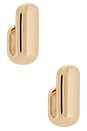 view 1 of 3 Large Leon Earrings in Gold