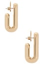 view 2 of 3 Large Leon Earrings in Gold
