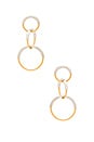 view 1 of 2 Ossie Earrings in Gold & Silver