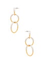 view 2 of 2 Ossie Earrings in Gold & Silver