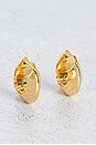 view 1 of 3 Wide Hinged Hoops Earrings in Gold
