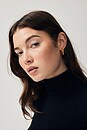 view 3 of 3 Wide Hinged Hoops Earrings in Gold