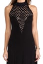 view 4 of 6 Pharaoh Myth Zig Zag Modal Gown in Black