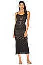 view 1 of 4 Scorpion Slip Dress in Black Pointelle
