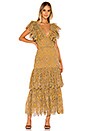 view 1 of 3 Flamenco Maxi Dress in Citrine Mariachi Eyelet