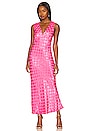 view 1 of 3 МАКСИ ПЛАТЬЕ WAVECREST in Hot Pink