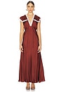 view 1 of 3 ROBE MAXI ELENA in Carnelian