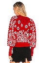 view 3 of 4 Bandana Pullover in Red