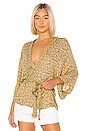 view 1 of 4 Crowne Kimono in Ditsy Gold
