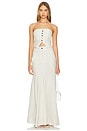 view 5 of 6 FALDA MAXI VENETI in Silver Stripe