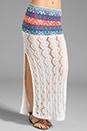 view 1 of 7 Malibu Slit Skirt in White