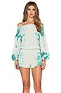 view 1 of 4 Sunkissed Romper in Aloe & Teal HED