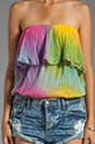 view 3 of 4 Cha Cha Tube Top in Flashback Tie Dye in Flashback Bright Tie Dye