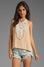 view 1 of 4 Celebration Chiffon Tank in Nude