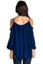 view 3 of 4 Majestic Top in Hot Blue