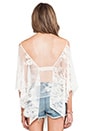 view 3 of 4 Ethereal Butterfly Top in White Sand