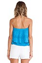 view 3 of 4 Jamaican Tube Top in Turquoise