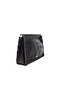 view 3 of 5 Clic Clac Large Clutch in Croco Noir
