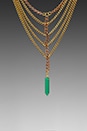 view 2 of 5 Vanessa Mooney Vignette Necklace in Emerald