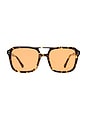 view 1 of 3 LUNETTES DE SOLEIL THE ELMA in Yellow Tortoise