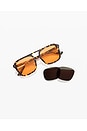 view 3 of 3 LUNETTES DE SOLEIL THE ELMA in Yellow Tortoise