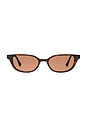 view 1 of 2 LUNETTES DE SOLEIL THE PIPPA in Dark Tortoise