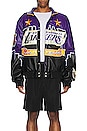 view 5 of 6 Skyline LA Lakers Jacket in Black & Purple
