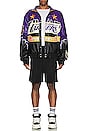 view 6 of 6 Skyline LA Lakers Jacket in Black & Purple