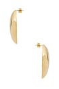 view 2 of 2 Puffy Cushion Earrings in Yellow Gold