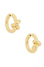 view 1 of 5 Knot Huggies in Yellow Gold