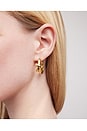view 5 of 5 Knot Huggies in Yellow Gold