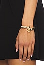 view 3 of 3 Thin Knot Cuff in Yellow Gold