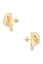 view 2 of 2 Small Knot Stud Earrings in Yellow Gold